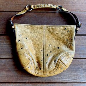 Vintage Coach leather shoulder bag